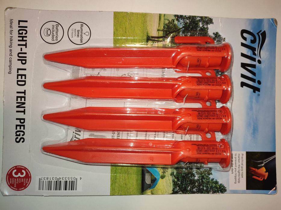 Śledzie do namiotu Led