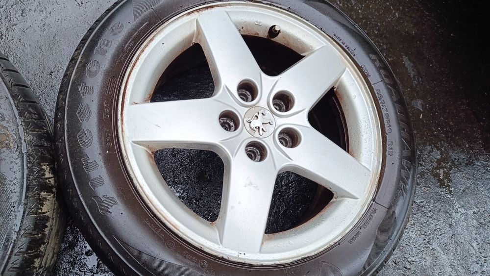 Комплект коліс титани легкосплавні з гумою Пежо 308t9 5*108 R16