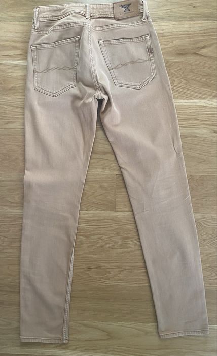 Calças de ganga skninny camel