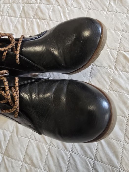 Botki czarne 37, buty na słupku