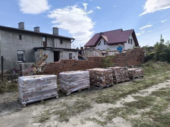 Cegła z rozbiórki rozbiórkowa stara cegła