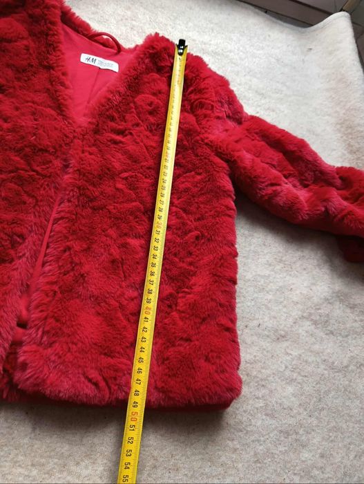 Kurtka kożuszek na jesień h&m 134 140