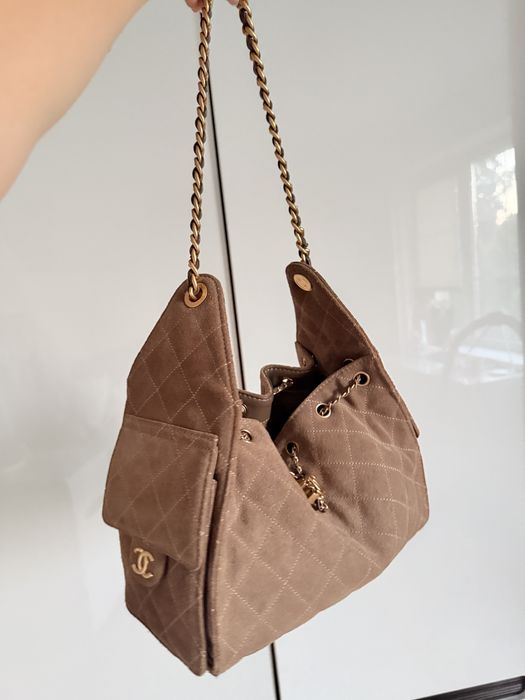 torebka butik brazowa