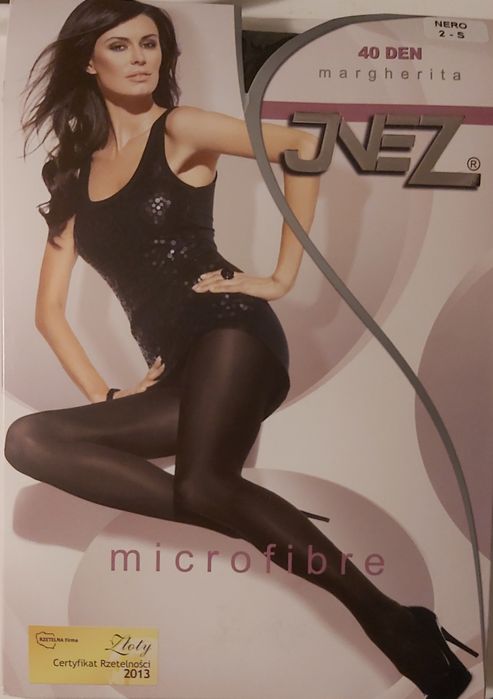 Rajstopy INEZ nowe mikrofibra czarne 40 den rozmiar 2