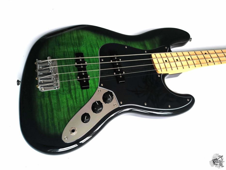 Mint Fender Limited Edition Player Jazz Bass Plus Top 2022 Green Burst