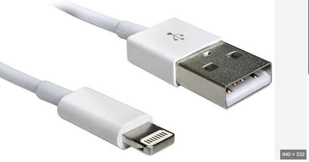 Kabel do ładowania iPhone USB - Lightning 1m biały