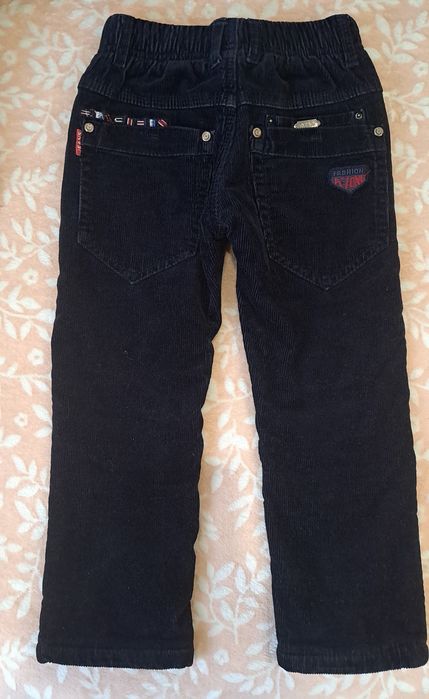 Вельветові штани на флісі розміром 116