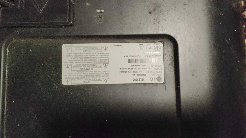 Запчастини до телевізора LG 32LE3300-ZA (подетально)