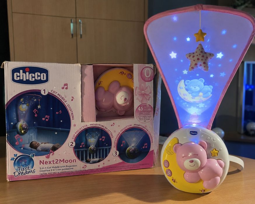 Chicco Next2Moon 3 em 1 Rosa NOVO + Caixa Original