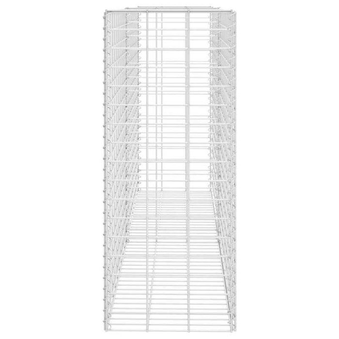 Parede/cesto gabião 85x30x200 cm aço galvanizado