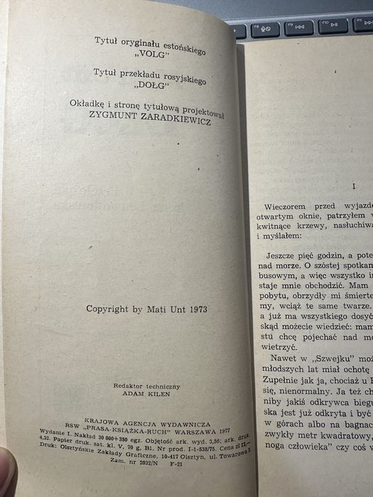 Dług. Mati Unt. Wydanie 1977