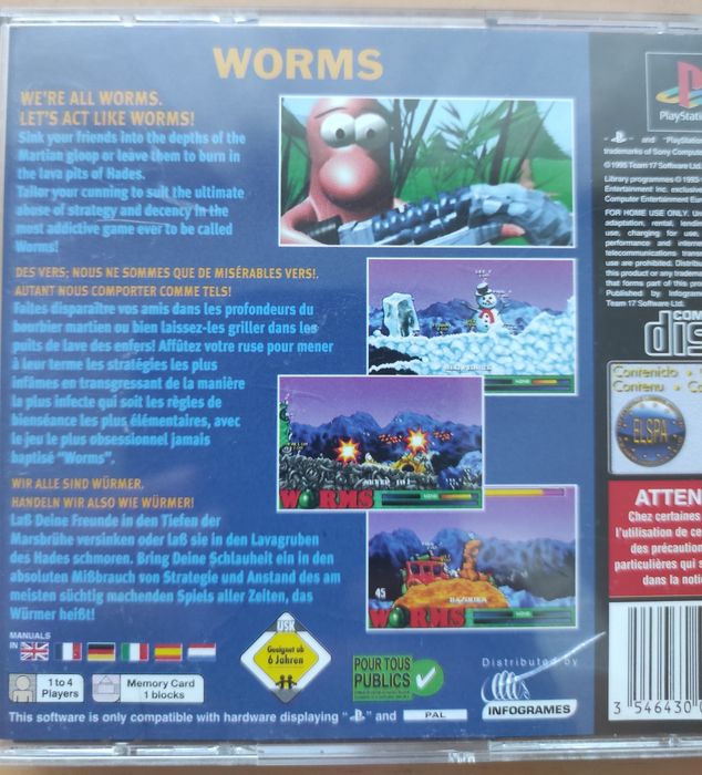 Worms ps 1 kompletna