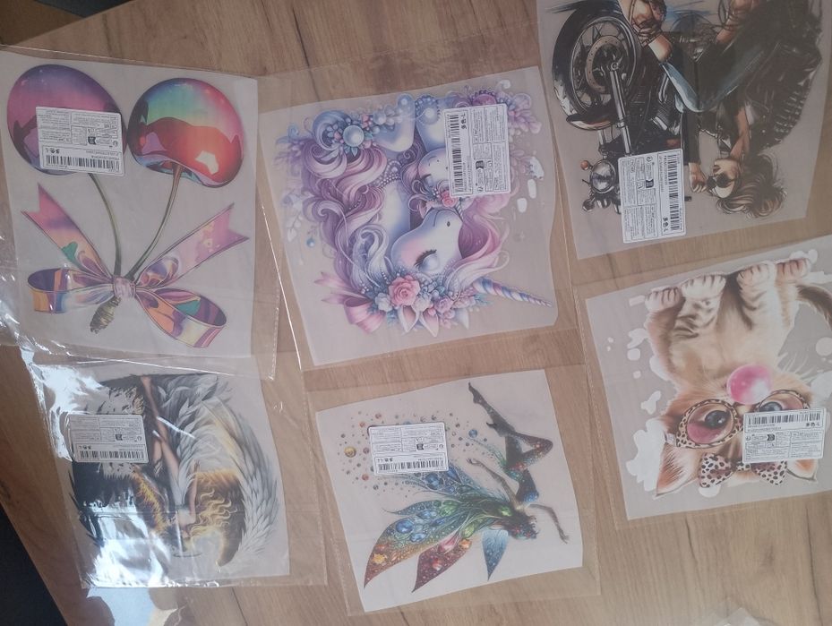 Naprasowanki nowe różne wzory