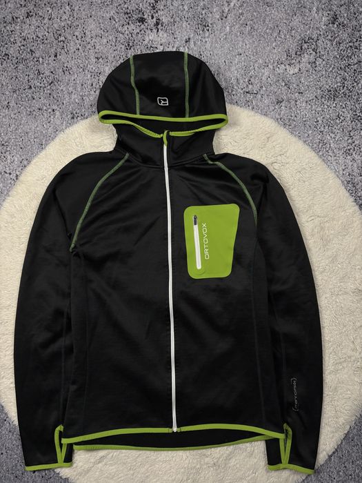 Bluza męska Ortovox z kapturem rozpinana Fleece Merino Hoodie