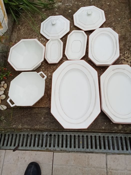 serviço vista alegre várias travessas ,