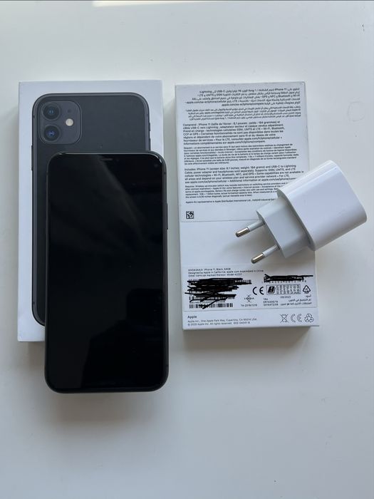 iPhone 11 64GB Preto – Impecável na Caixa – 100% Original (Bateria 83%)- Negociável