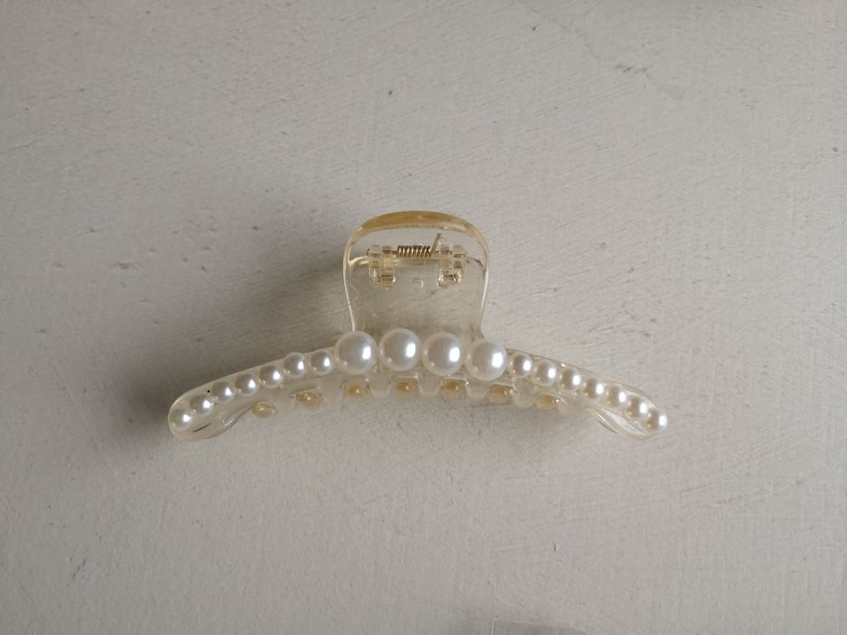 Klamra do włosów, spinka, perły elegancka, wizytowa /nowa