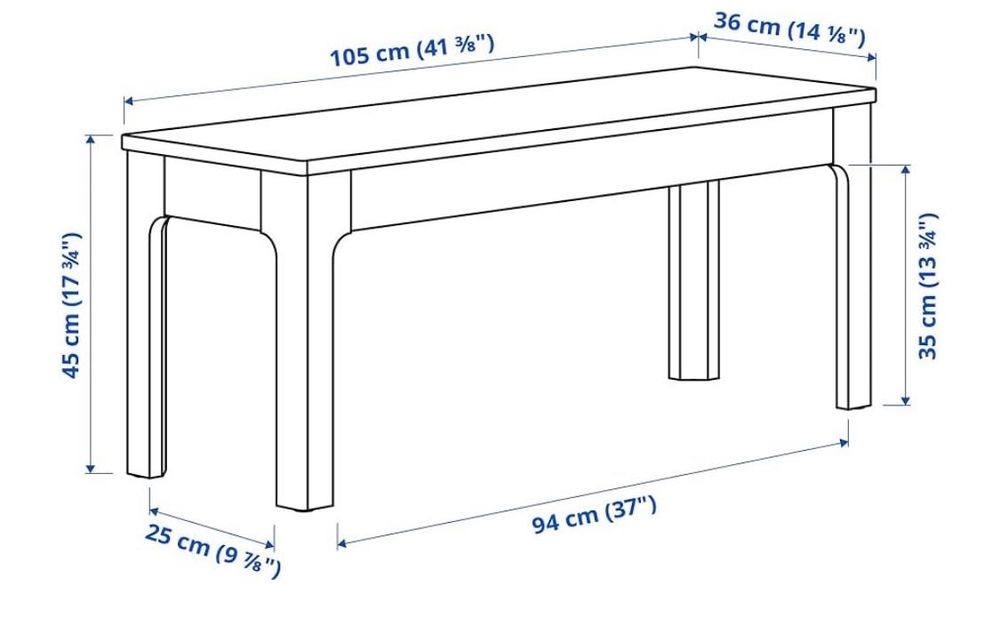 Banco corrido IKEA