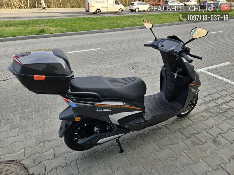 Новий електроскутер SokMoto Wolf 2999W 72V купить мопед