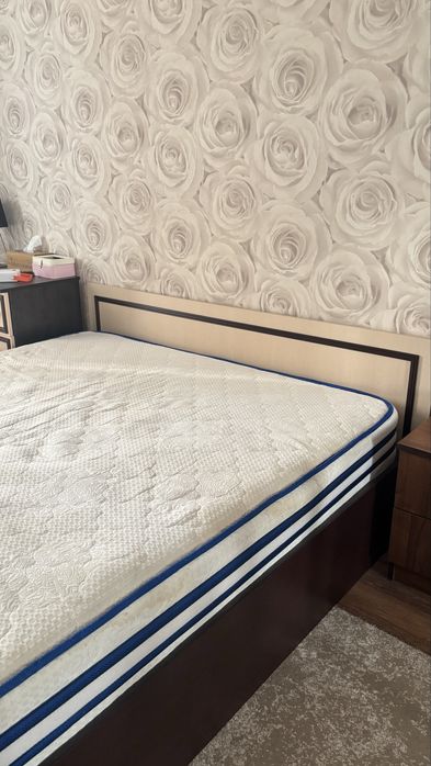 Продаж ліжка з матрасом ортопедичним  ( літо/зима)