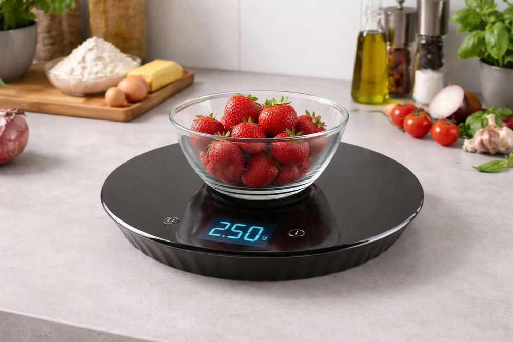 Waga kuchenna elektroniczna tarowanie nowoczesna