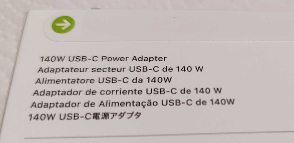 Apple zasilacz/ładowarka 140W A2452 Oryginalny Nowy