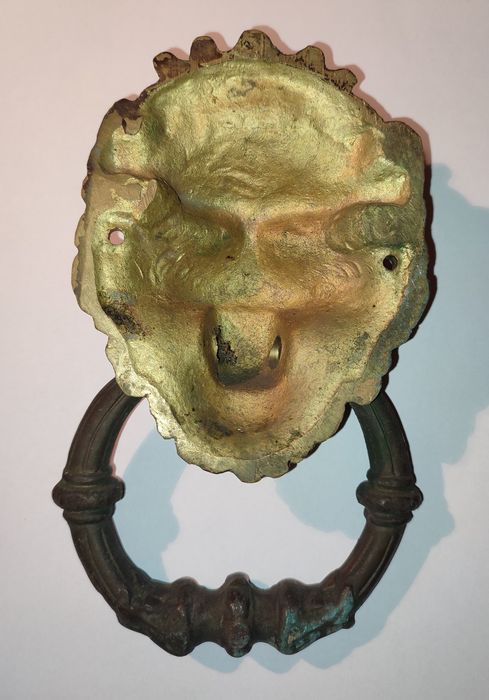 Zabytkowa kołatka do drzwi mosiądz lew Grodzisk Mazowiecki • OLX.pl