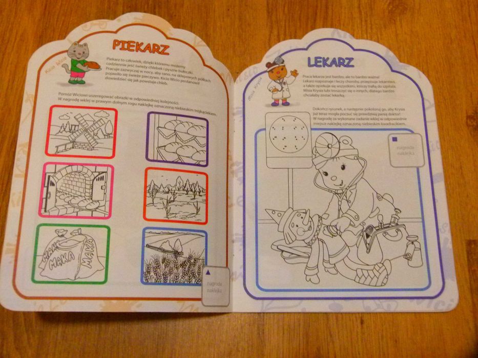 Nowa Książka Zawody z naklejkami kolorowanka 3-6 lat