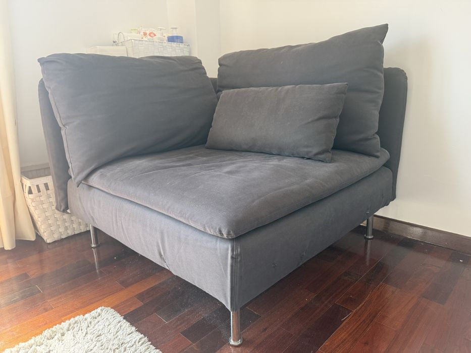 Vendo Sofa Soderhamn Ikea cinza escuro