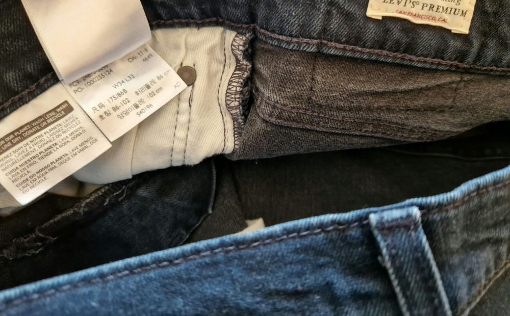 Джинси чоловічі Levi's 519 W34 L32 Premium (Levis/Левайс) Original