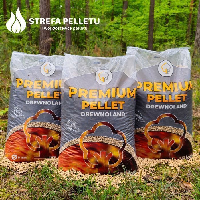 Pellet Premium iglasty 6mm certyfikat DIN Plus A1 Producent Drewnoland