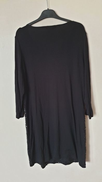 Sukienka mała czarna z cekinami XL 95% wiskoza