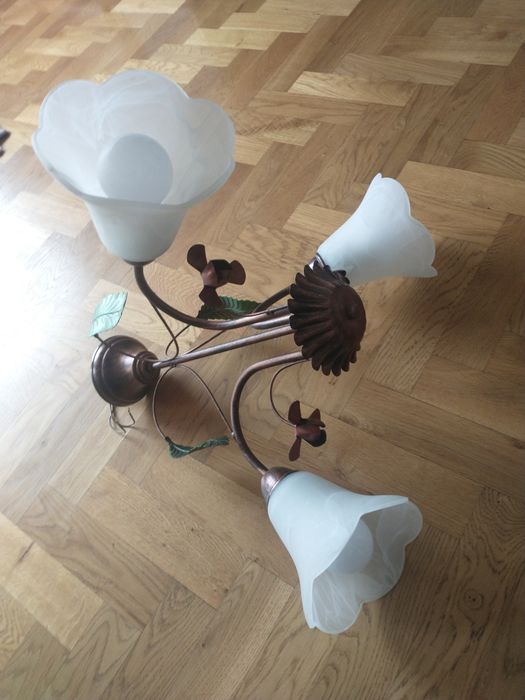 Żyrandol z kloszami