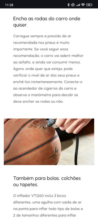 Compressor bomba de ar para carro