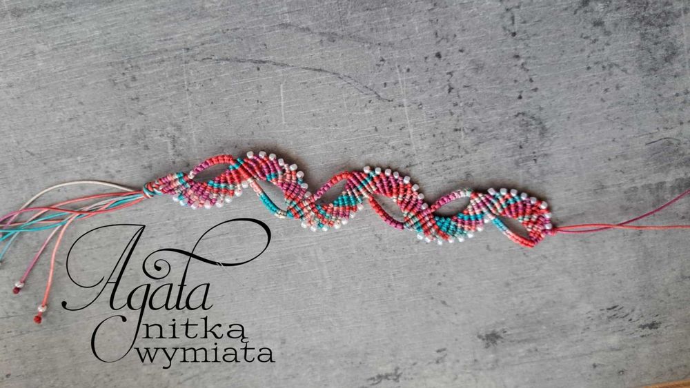 Bransoletka multikolor mikromakrama