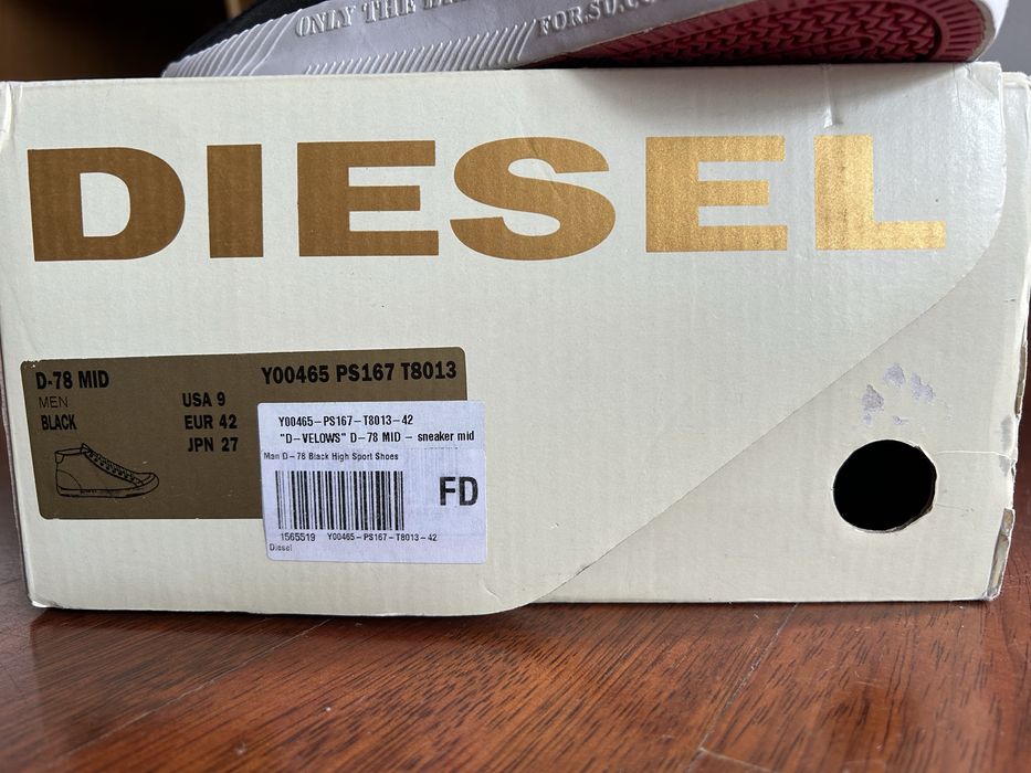 sneakersy Diesel D-78 mid rozm. 42 NOWE
