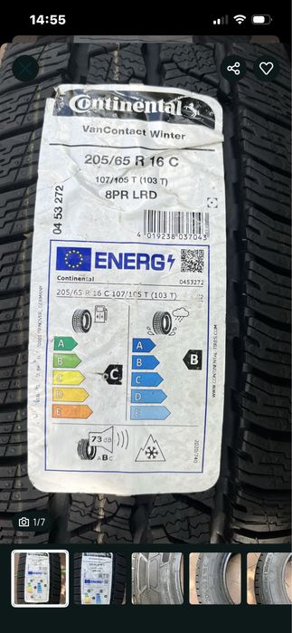 1szt. 205/65/16 C Continental VanContact Winter NOWA 2025 rok