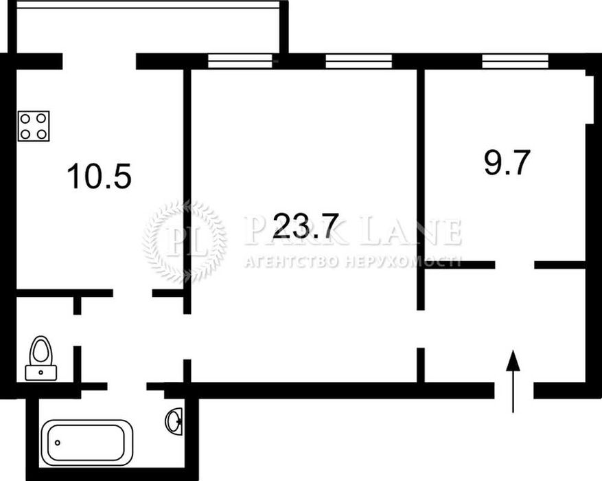 2-комнатная квартира по адресу бульвар Дружбы Народов (площадь 53 м²) - Atlanta.ua - imageAlt 2