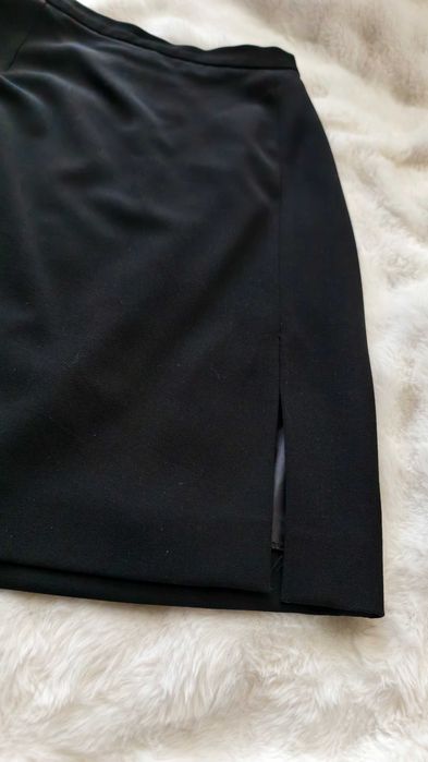 Komplet marynarka spódnica ołówkowa spodnie dzwony czarny matura stan