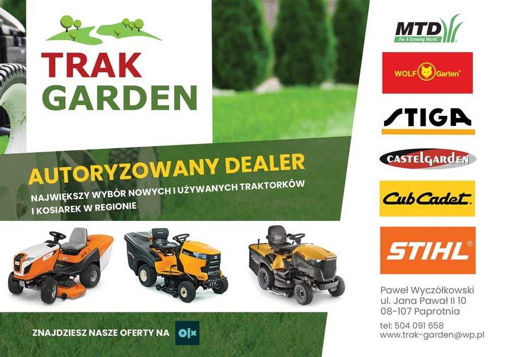 Nowy traktorek kosiarka CASTELGARDEN XDC 150 HD TRAK-GARDEN