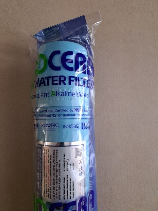 Filtr alkalizujący wodę, osmoza filtr, Redox Biocera Water Filter