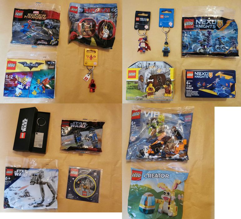 LEGO Promocionais, polybags e porta-chaves