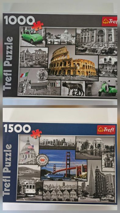 Puzzle Trefl kolaż x2 Rzym i San Francisco