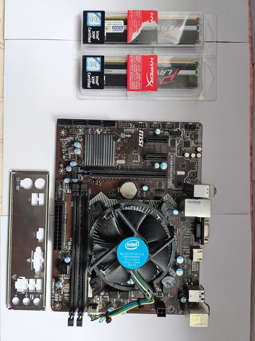 sprzedam płyta  główna-h110m pro plus+8 gb ram procesor i3 6100