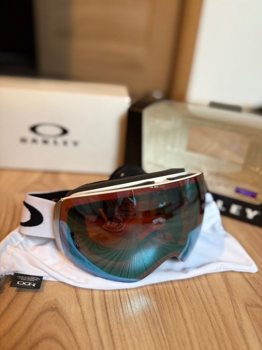 Google Oakley FLIGHT DECK M Matte Wht w/Prizm Saphire GBL