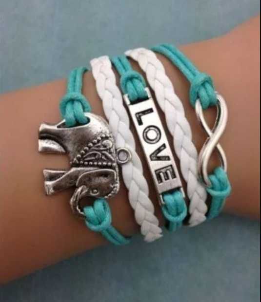 Conjunto de 4 pulseiras de amizade novas