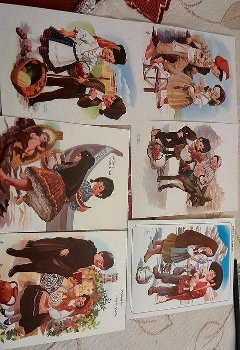 Postais pregões de Lisboa e trajes