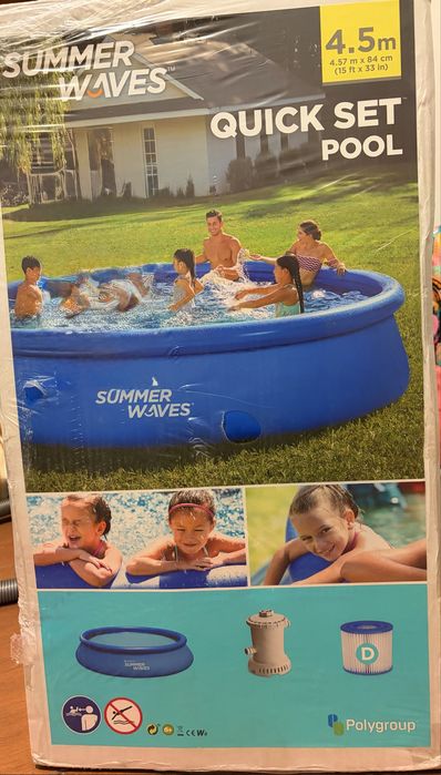 Piscina insuflavel + cobertura Intex, novas em caixa 4,57mx84cm