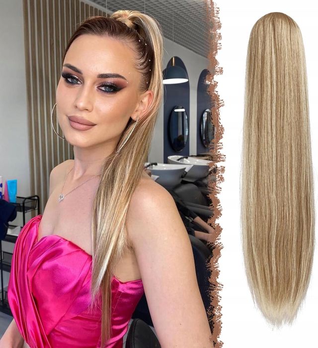 Peruka włosy blond kucyk