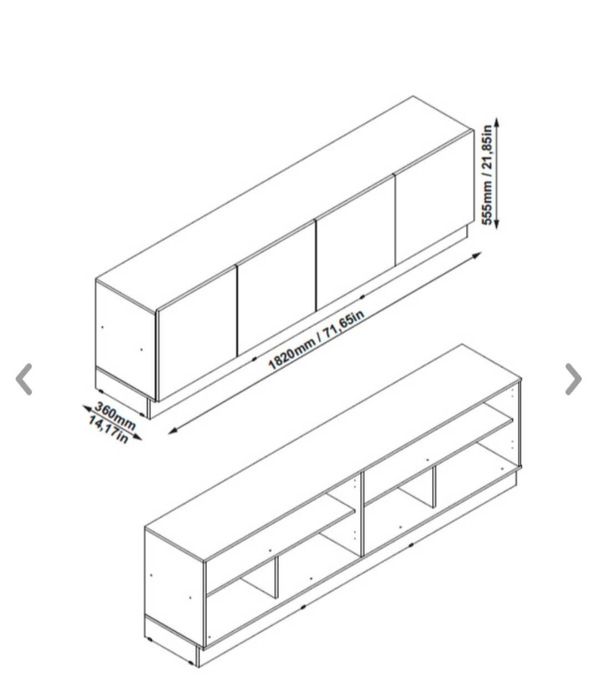 Aparador novo so foi montado para a foto